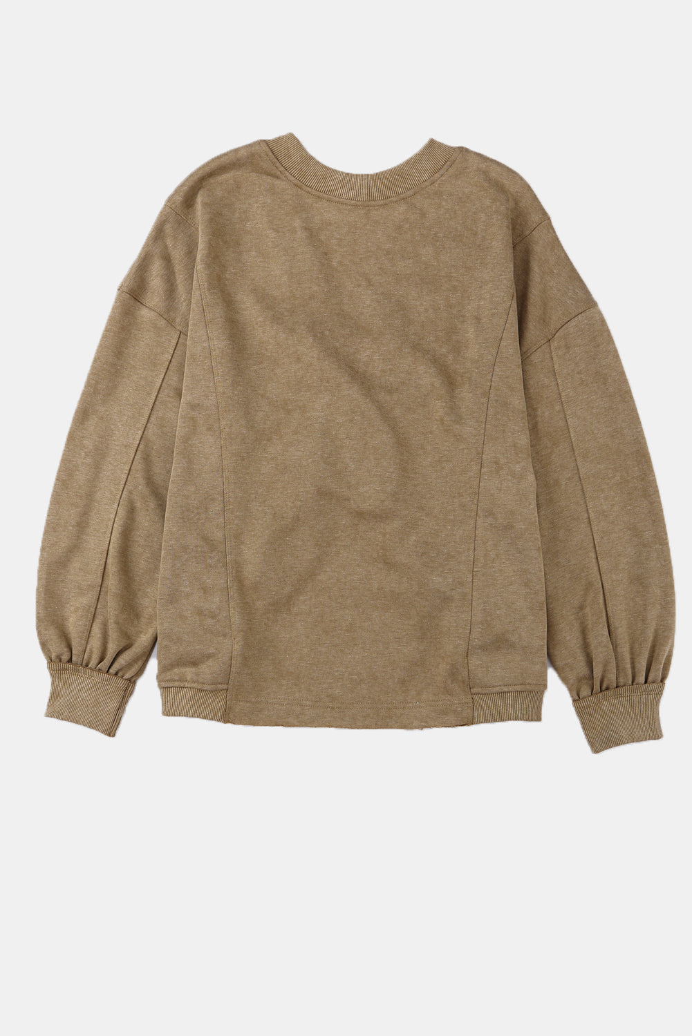 Gray Exposed Seam Twist Open Back Oversized Sweatshirt