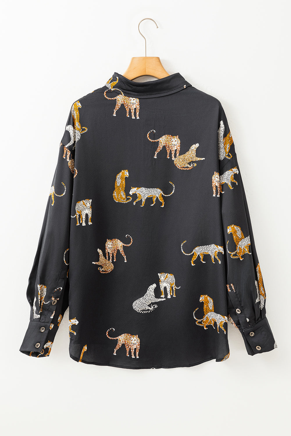 Lively Tiger Print Casual Sweatshirt