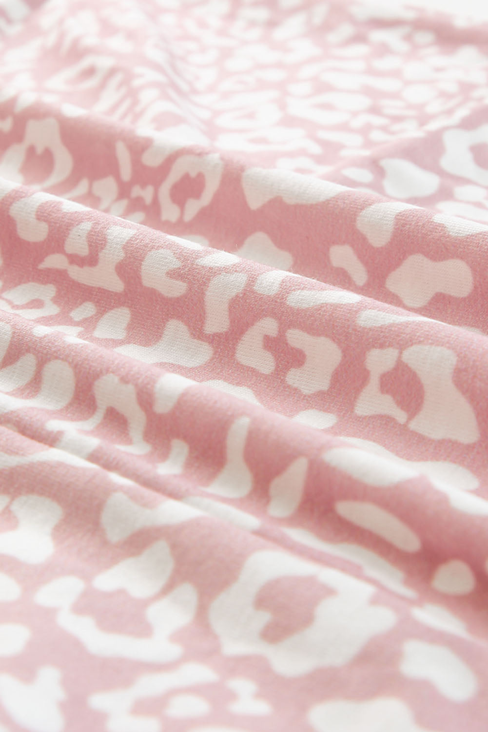 Pink Leopard Print Pocketed Sleeveless Maxi Dress