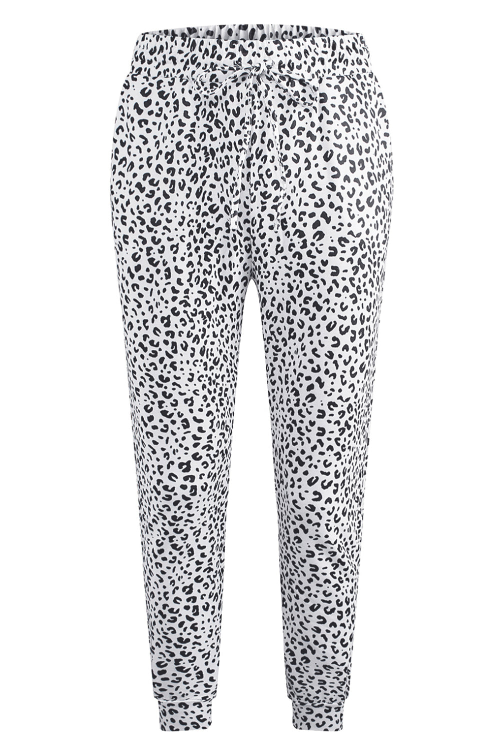 Black Breezy Leopard Joggers