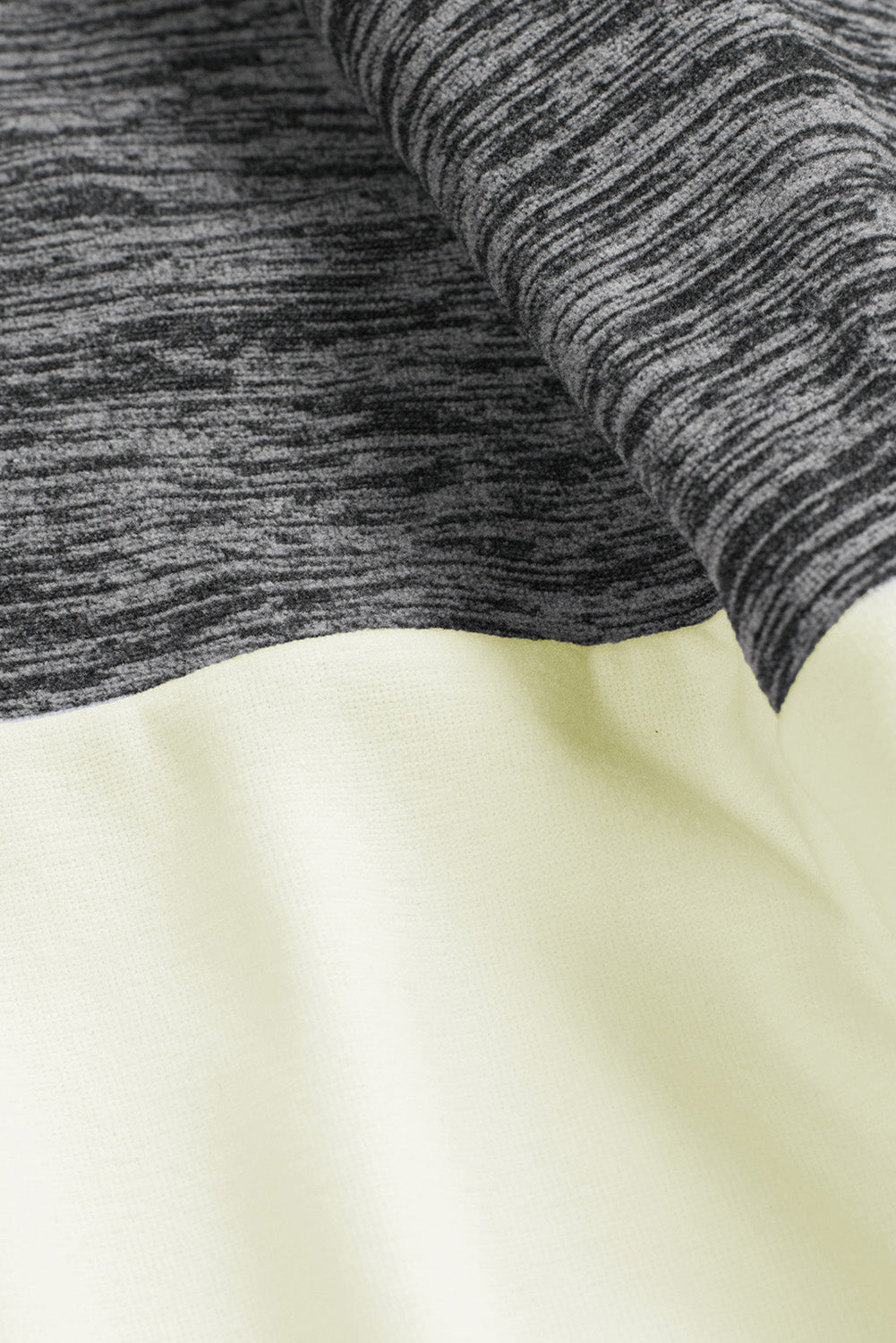 Gray Color Block Raglan Long Sleeve Top