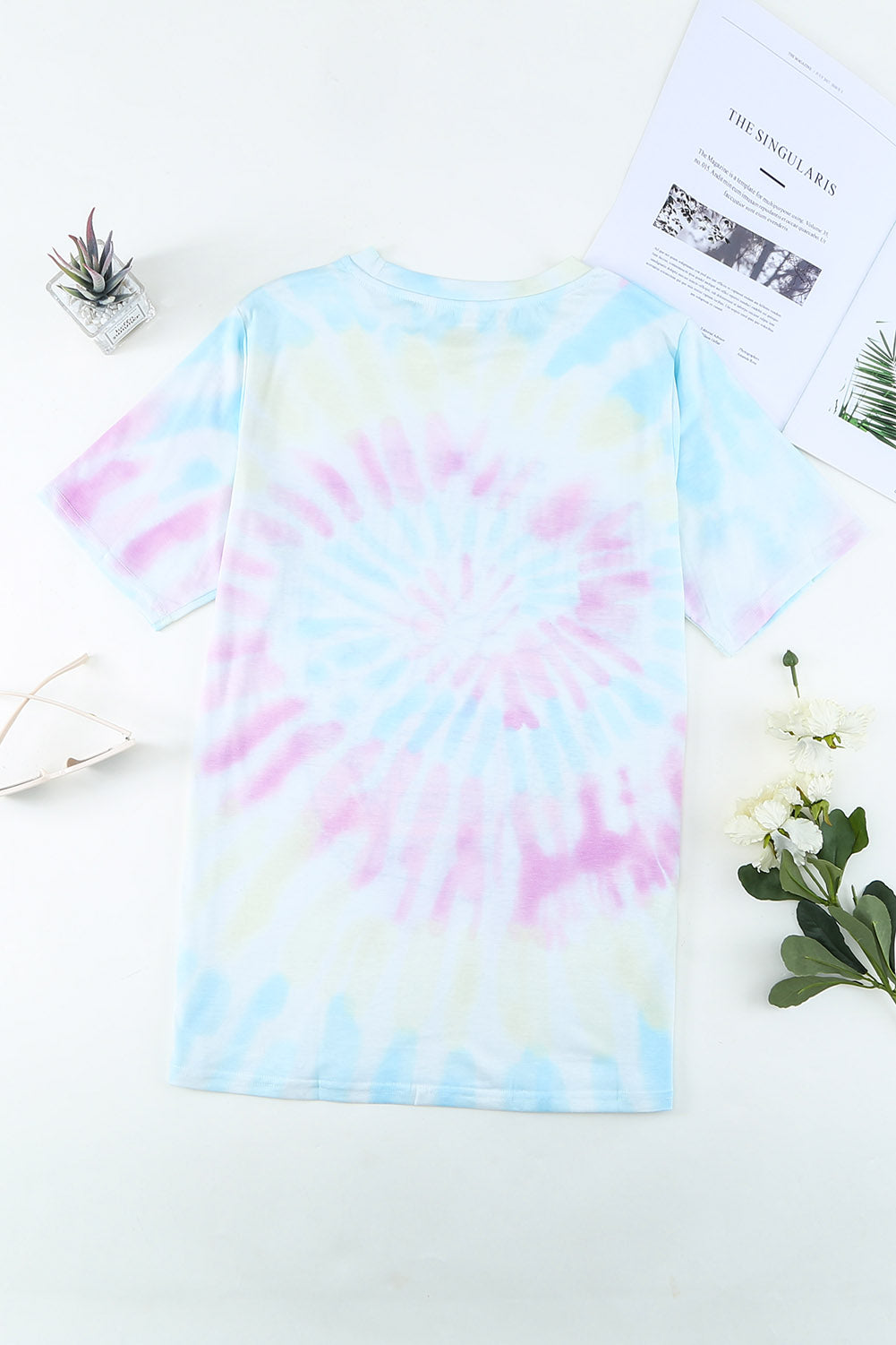 SAY YES TO ADVENTURE Tie-dye Print Tee