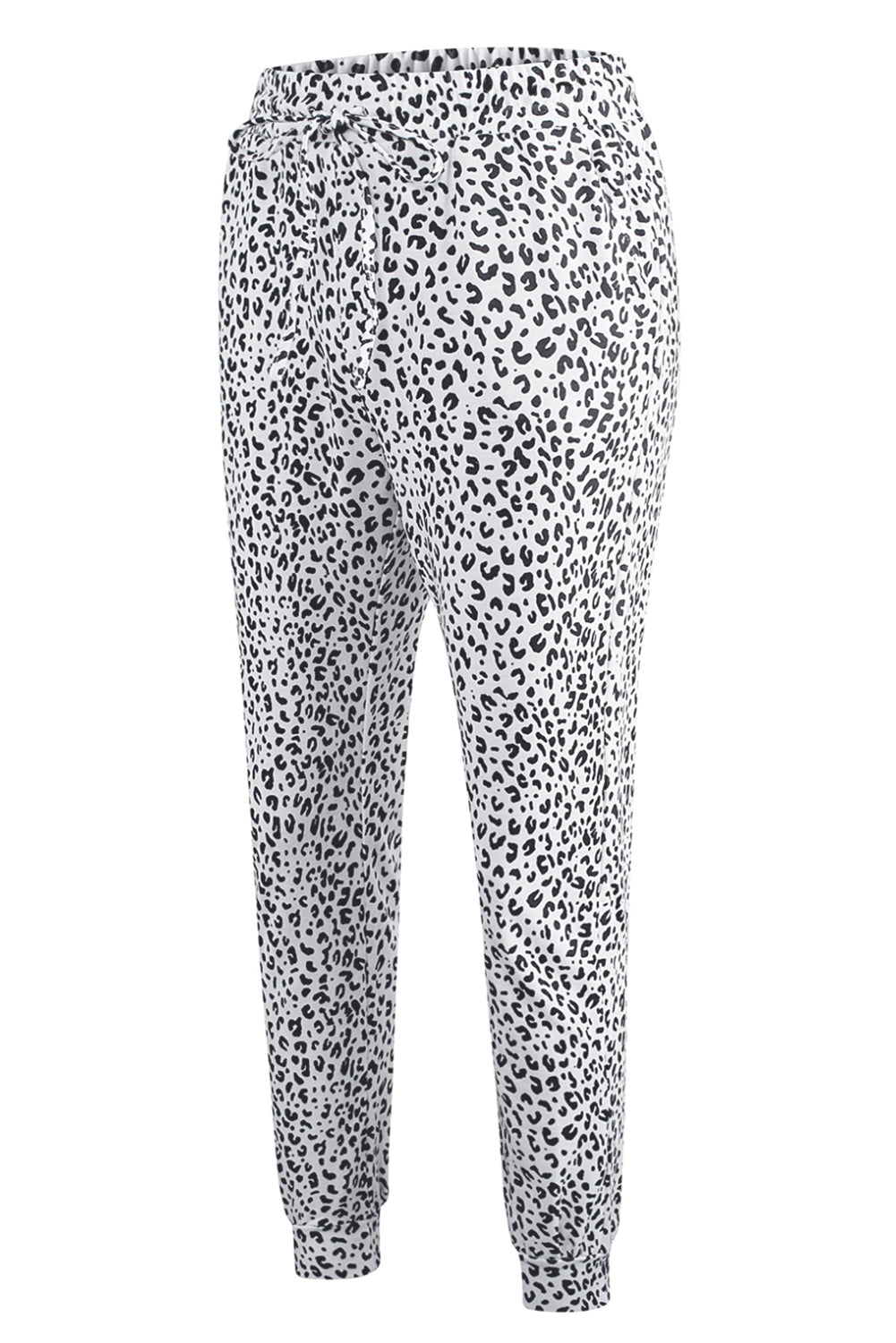 Black Breezy Leopard Joggers